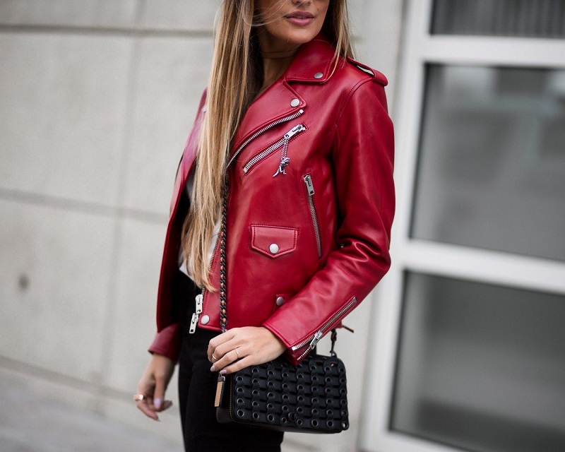 6 ways to rock a red leather jacket