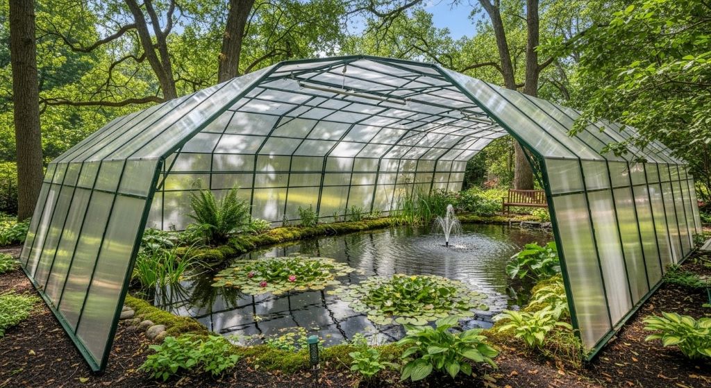 How to Greenhouse to Cover Garden Pond in Shaded Gardens