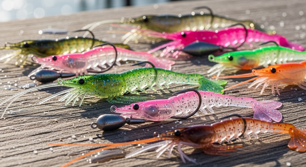 Best artificial shrimp lure colors for coastal fishing conditions