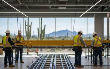 Phoenix AZ technical workers using advanced workplace safety equipment