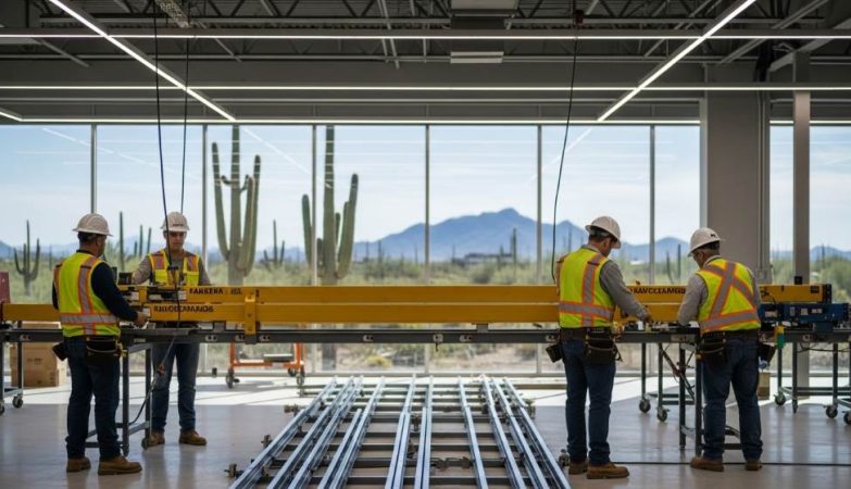 Phoenix AZ technical workers using advanced workplace safety equipment