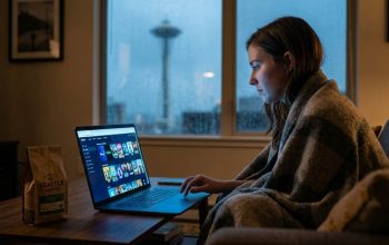 Seattle residents watching binge worthy streaming series at home